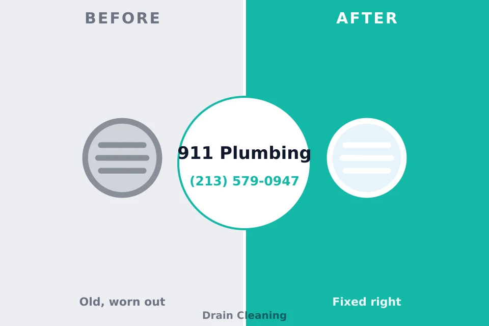 Before and after: plumbing company Gilbert, MN